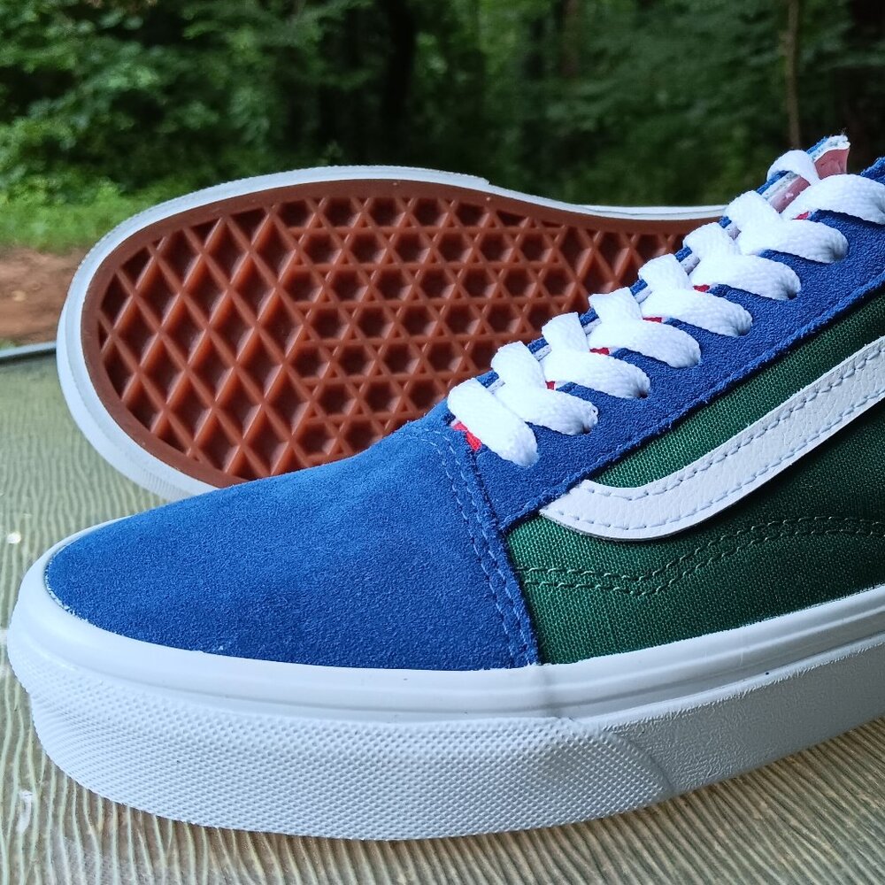 Men's 6.5 Women's 8 VANS Leather Canvas Skateboard Shoes